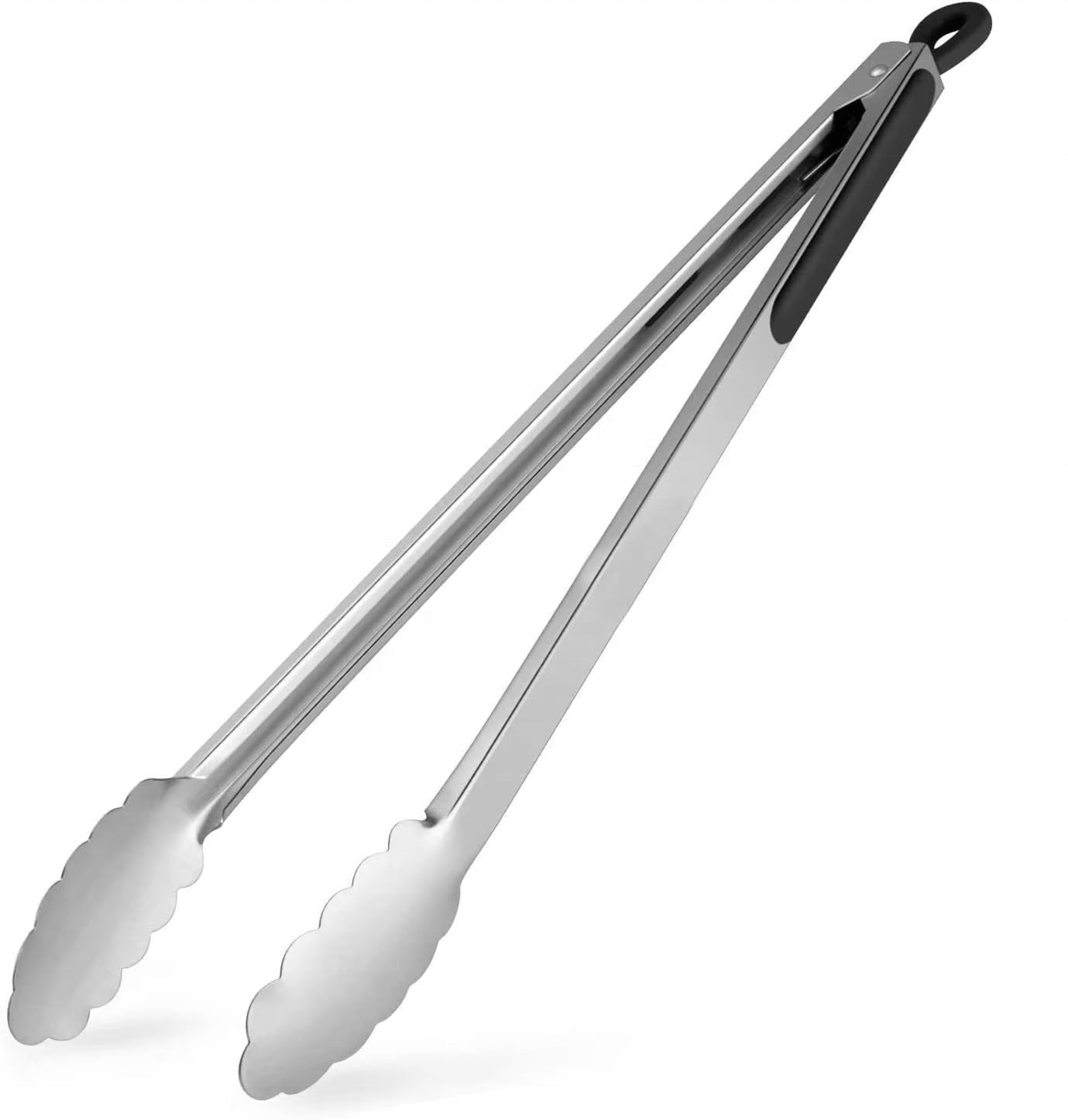 Personlig grilltång av rostfritt stål & silikon - extra lång, med individuell gravyr
