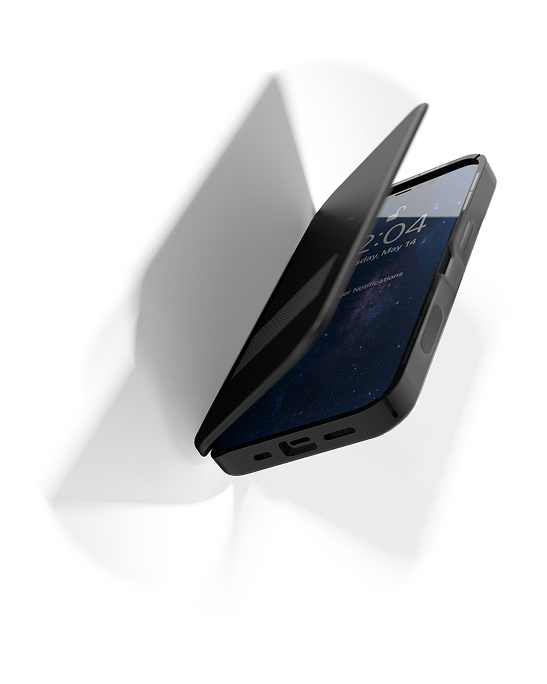 Klak iPhone-fodral. Självstängande. Med gratis gravyr